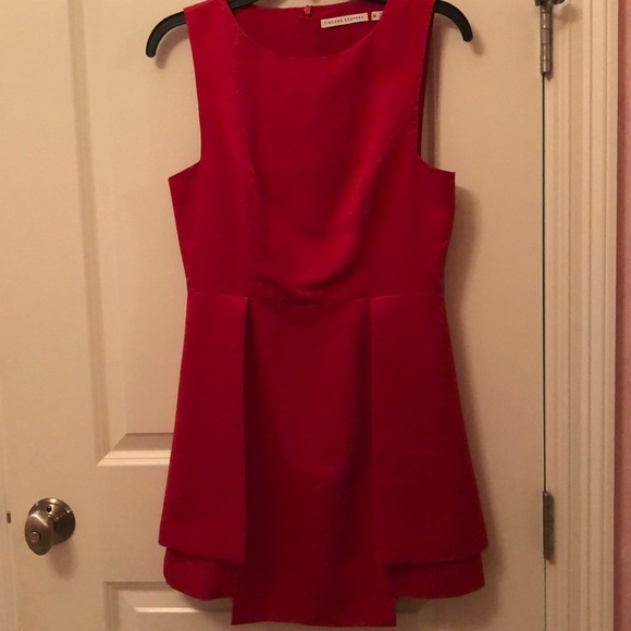 Finders Keepers Frame asymmetrical red mini dress - Picture 3 of 11
